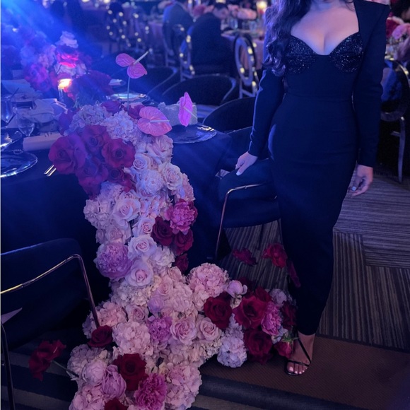 AREA Crystal Embellished Maxi Dress - Picture 2 of 8